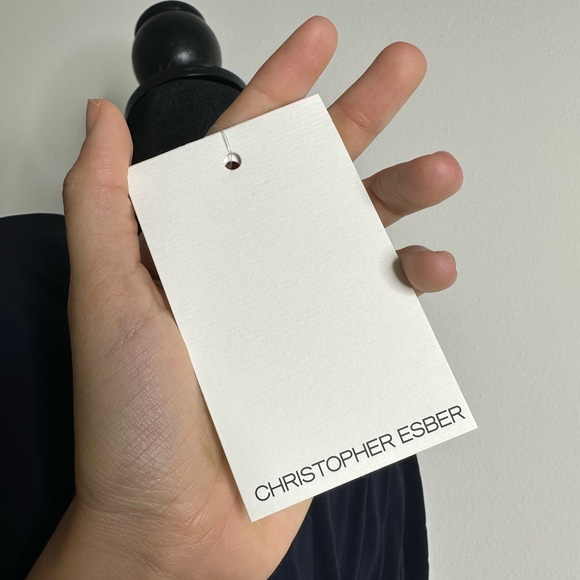 Christopher Esber Side Cowl Long Sleeve Dresd - Picture 5 of 5